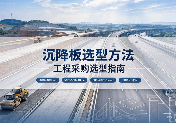 银州沉降板选择方法